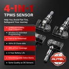 4 Pack Autel Tpms Mx-sensor 315mhz 433mhz 2in1 Auto Tire Pressure Sensor Metal