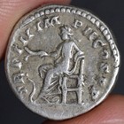 Emperor Commodus Denarius Salus Snake Ancient Roman Empire Silver Coin 177ad Vf