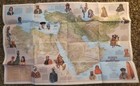 National Geographic Original Jul 1972 Map A Cultural Map Of The Middle East