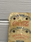 Vintage Coca-cola Baseball Perpetual Counter J b  Carroll Early 1900s Score Card