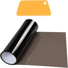 Car Headlight Tint Film 12x48 Inches Black Vinyl Wrap Protector Non Marking Self