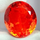 Gie Certified Natural 130 50 Ct Mexican Fire Opal Red Orange Oval Cut Gemstone