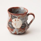 Takumi Kiln-change Daruma Mug  Red Shino