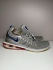 Nike Shox Gravity Men   s Shoes Metallic Silver Siren Red Gym Blue - Size 8