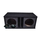 Car Audio Dual 15  Slot Vented Paintable Baffle Stereo Sub Box Enclosure