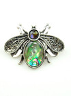 Small Bee Brooch Pin Silver-tone Brooches Fashion Jewelry Holiday Bee Gift