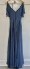 Jenny Yoo Collection Hayes Dress Gown Bridesmaid Chiffon Prom  Blue Sz 0  285