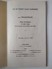 Vintage 1954 Holland-america Line Passenger List     S s  Maasdam  Tourist Class