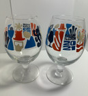 Set Of 2 New Belgium 2021 Artist Series Tulip Glasses Cody Hudson - Skull Cowboy