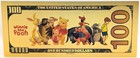 Tigger Winnie The Pooh Disney  100 Novelty 24k Gold Foil Plated Note Bill Xx055