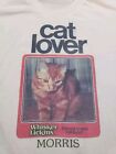 Vtg Morris Morris The Cat Cat Lover Whisker Lickins Single Stitch 80s T Shirt S