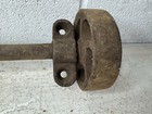 Antique Vintage Cast Iron Axle Wheels Cart Mercantile Industrial 19   