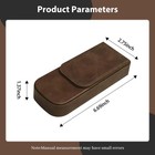 Leather Triple Pen Case Pencil Pouch Holder For Three Fountain Ballpoint Roll   
