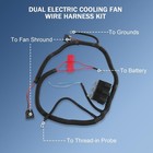 Electric Dual Fan Upgrade Wiring Harness Kit Compatible With 1999   2006 Gm Ecu Co