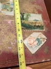 Antique Scrapbook With Victorian Trade Cards Calling Cards Diecuts Cut Papers  