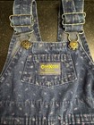 Vintage Oshkosh Bgosh Floral Baby Denim Overalls Sz 24 Months Blue Jean Usa Made