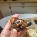 1art In Your Palm  Antique Netsuke  Trom Edo Period  Style   Warmth  170