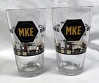 2 Mke Milwaukee Brewing Co Beer Pint Glasses Destination Local