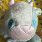 Vtg Playskool Plush Rare Snuzzles Blankies Cow Pastel Plaid Kawaii Clean  80s