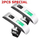 2-pack Luggage Scale 110lb 50kg Portable Travel Lcd Digital Hanging Weight