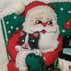 Bucilla   Christmas Friends  Finished Handmade Christmas Stocking Brand New