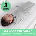 Swaddleme By Ingenuity Baby Monogram Collection 3pk Swaddle Wraps - Safari 0-3m 