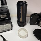 Vintage Nikkormat El Camera Nikon Aw-1 Winder Sb-16 Flash Sima 100mm Lens Lot 