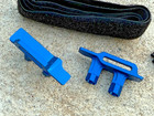 Aluminum Tall Battery Hold-downs For Traxxas 1 10 Maxx Blue