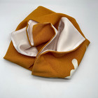 Japanese Furoshiki Wrapping Cloth Textured Orange 15 x15  Lined Back Longevity