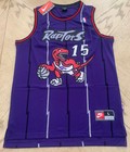    new Toronto Raptors Vince Carter Jersey Vc Purple white Throwback Hardwood  15