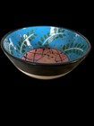 Artist Solveig Cox  1931-2017  Hand Painted Ceramic Pottery Cat Kitty Bowl Rare