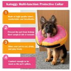 Katoggy Inflatable Dog Cone Collar - Soft Adjustable Donut E-collar For Recovery