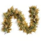 6ft Artificial Fall Garland With Fern Eucalyptus Leaves For Mantle - Autumn