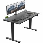 Vivo Electric 55    X 28    Stand Up Desk  Black Table Top  Black Frame