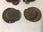 6 Vintage Trunk Side Metal Handle Covers 4 Matching 2 Matching Steamer Hardware