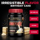 Whey Protein Powder 2lb Birthday Cake Allmax Isoflex Pure Isolate Gluten