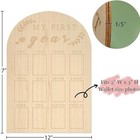 12 Monthly Picture Frame one Year Birthday Wooden Photo Board  My First Arches