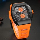 Megir Quartz Men s Silicone Strap Sport Military Chronograph Date Wristwatch New