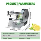 Commercial Vegetable Fruit Slicer Potatoes Lemon Tomatoes Onion Electric Slicing
