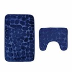 New U-shaped Bathroom Anti-skid Pebble Base Carpet shower Mat Carpet
