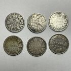 Canada Victoria Ten Cent Dime Silver Coin Good Random Date X1 From Lot  15574