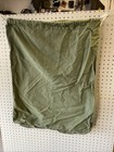 Vintage Us Military Duffle Laundry Bag Large Green Canvas Drawstring 28  X 22 