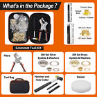 Grommet Tool Kit With Bag  Handheld Hole Punch Pliers  Hammer  Hole Punch  20   