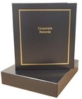 Corporate Kit  black  - Binder  Slipcase  Minutes   Bylaws  Stock Certificate   