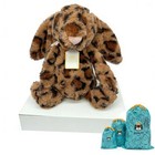 Jellycat Inspired Cobblehop Leopard Bunny Plush Toy Soft Stuffed Animal Doll