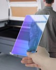 5 Pack Iridescent Acrylic Sheets Translucent Plexiglass Sheet Radiant Colored   
