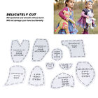 10 Pcs Memory Bear Template Ruler Set Memory Bear Sewing Patterns Template With