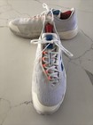 Adidas Men s Barricade Tennis Shoe  White pulse Blue mint Ton  parley   Sz Us 13