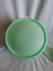 Tupperware Lettuce Keeper Crisper Green  1424 With Dome Lid And Spike Vintage 3