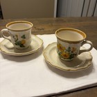 Vintage Mikasa Garden Club Petunias Ec 401 400 Cup   Saucer Set 2 Japan 